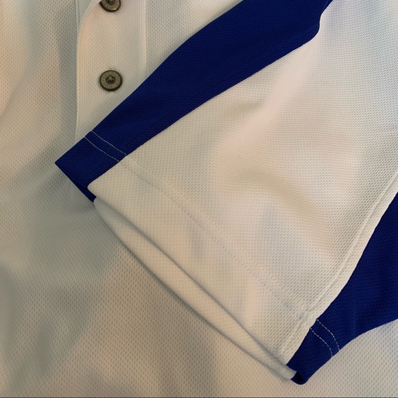 Pro Celebrity Polo Shirt White Blue Sz XL - Picture 5 of 10